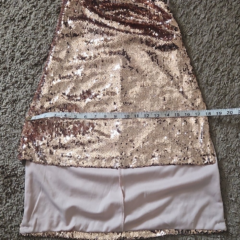 Hot Miami Styles Shimmering Gold Sequin Dress - Picture 6 of 8